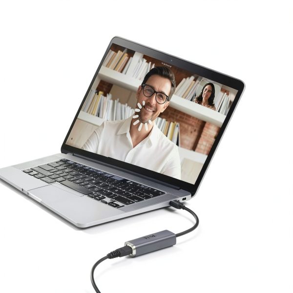 ICZI USB C Ethernet Adapter Bright Grey-2
