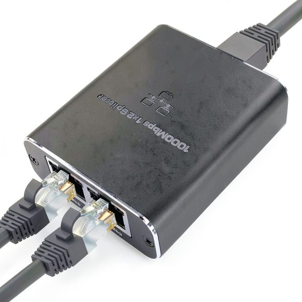 FUNZING Gigabit Ethernet Splitter 1 to 2 for Laptops-0