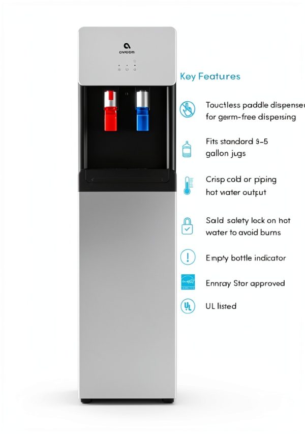 Avalon Water Cooler Dispenser Hot Cold Bottom Loading White-7