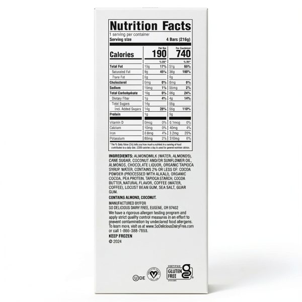 So Delicious Mocha Almond Fudge Bars Dairy Free-8
