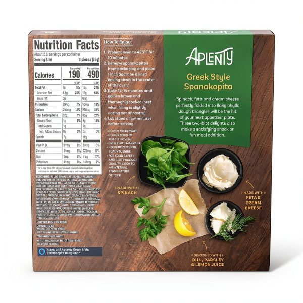 Amazon Brand Frozen Spinach Phyllo Triangles 8 Count-1