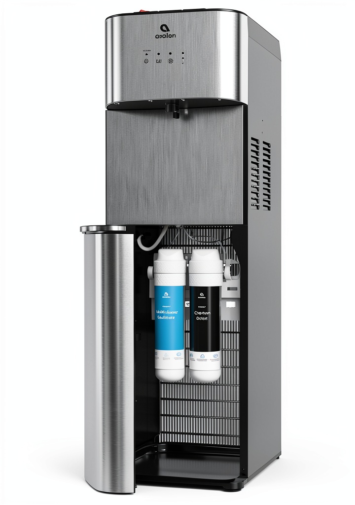 Avalon bottleless water cooler in a modern kitchen setting