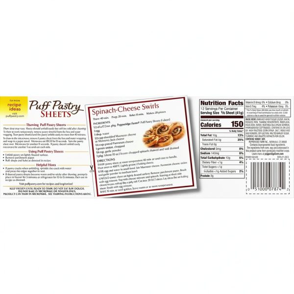 Frozen Pepperidge Farm Puff Pastry Sheets for Baking-4