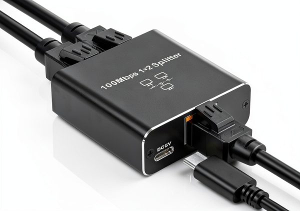 Ethernet Splitter 1to2 by C&N for Laptop Network Adapters-0