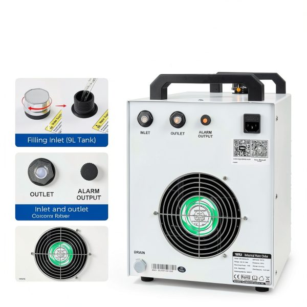 Cloudray CW-3000 Water Chiller CO2 Laser Cooling Stainless-6