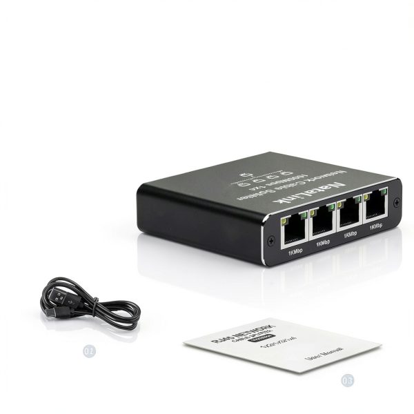 NataLink Network Splitter 1 to 4 RJ45 Ethernet-6