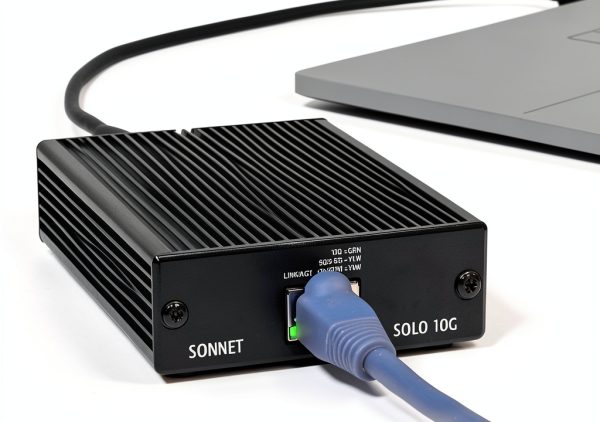 Thunderbolt 3 Ethernet Adapter Sonnet 10GbE Black-1
