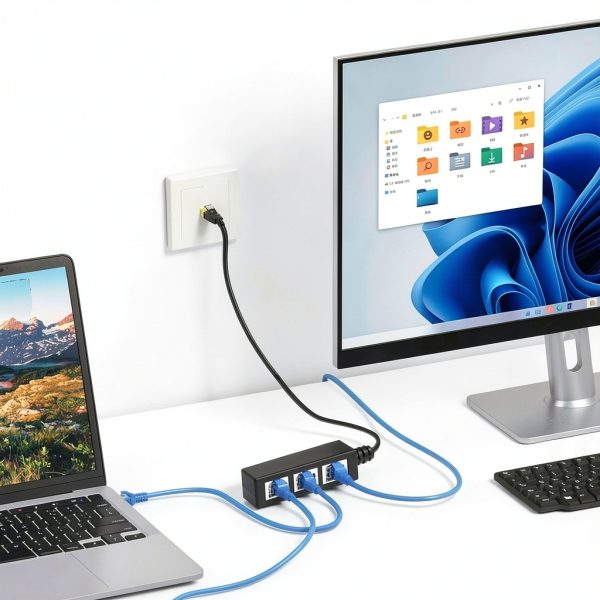 RJ45 Ethernet Splitter Ankky 1 to 3 Port-2