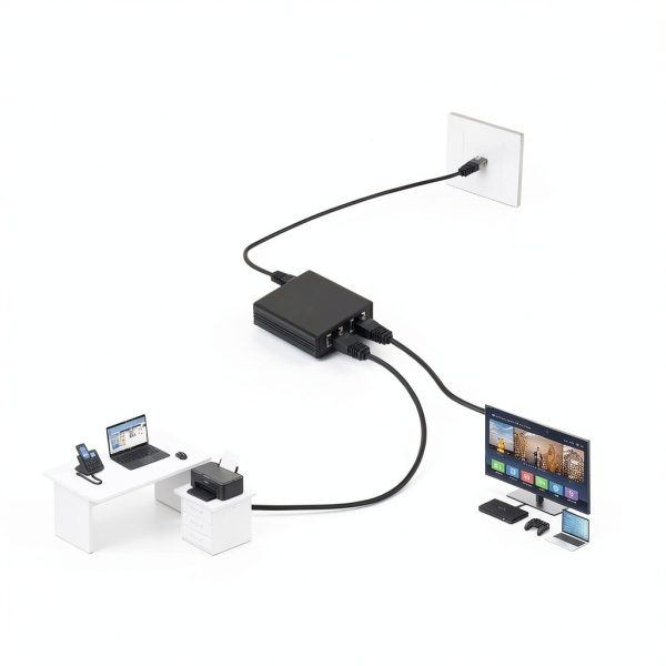 Gigabit Ethernet Splitter by Boliyang 1 To 2 Model-2