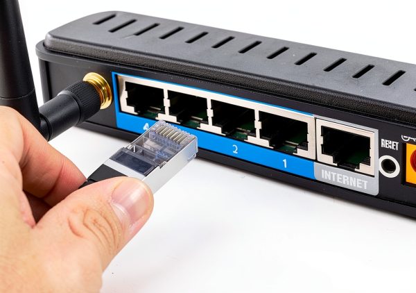RJ45 Ethernet Splitter Black DY-FBA-255 Laptop-5