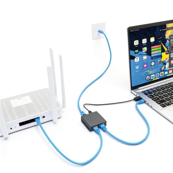 Gigabit Ethernet Splitter by Boliyang 1 To 2 Model-3