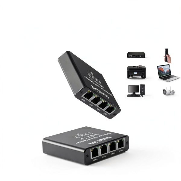 NataLink Network Splitter 1 to 4 RJ45 Ethernet-4