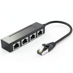 DESOFICON RJ45 Ethernet Splitter 1 to 4 for Laptops-0
