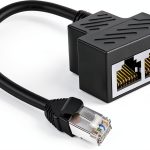 RJ45 Ethernet Splitter MVBOONE 1 to 2 Gold Plated Copper Design-0