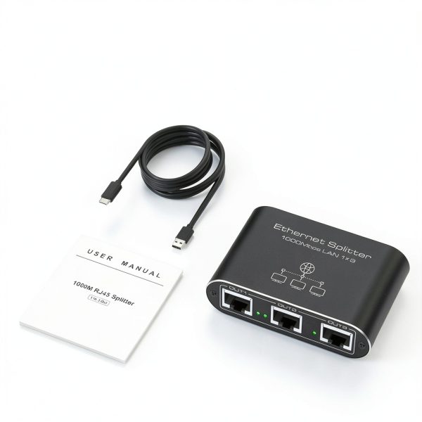 PVBCTCSID Ethernet Splitter 1 to 3 & 1 to 4 Aluminum 1000Mbps Gigabit-6