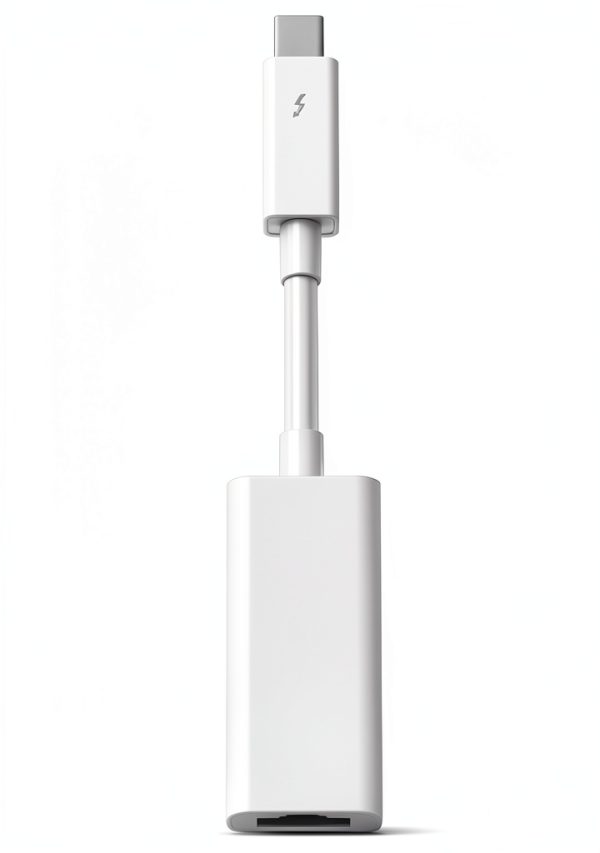 Apple Thunderbolt Gigabit Ethernet Adapter MD463ZM/A White-0