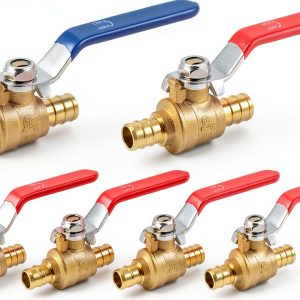 PEX Ball Valve 1/2 Inch Full Port 10-Pack Blue Red by SUNGATOR-0