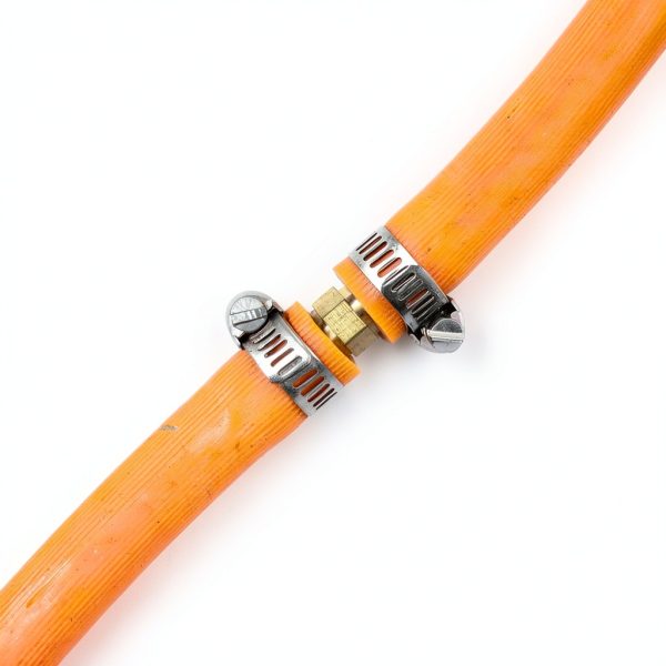 Da by 3 pcs 1/4" (6mm) Brass Barb Splicer Mender with 6 Pipe Clamps-2
