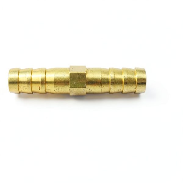 Da by 3 pcs 1/4" (6mm) Brass Barb Splicer Mender with 6 Pipe Clamps-3