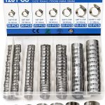 Hose Clamp Qibaok 120PCS Stainless Steel Worm Gear Kit 1/4''-1-1/2''-0